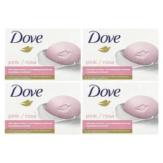 Dove, 深層保濕美容塊皂，粉色，4 塊，每塊 3.75 盎司（106 克）