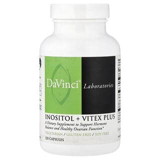 DaVinci Laboratories, Inositol + Vitex Plus，120 粒膠囊