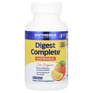 Enzymedica, 消化完全咀嚼片，橙味，60 片