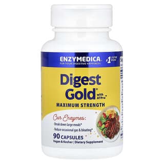 Enzymedica, 含 ATPro™ 的 Digest Gold™，極強型，90 粒膠囊