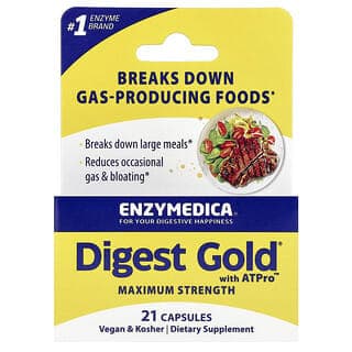 Enzymedica, 含ATPro的Digest Gold膠囊，21粒