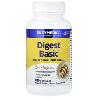 Enzymedica, Digest Basic® 消化基礎，180 粒膠囊