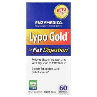 Enzymedica, Lypo Gold™，脂肪消化，60 粒膠囊