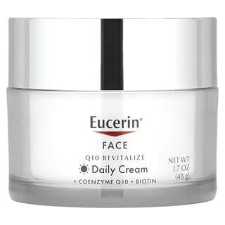 Eucerin, 面部，Q10 煥活日霜，無香，1.7 盎司（48 克）