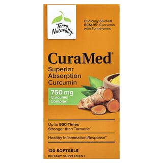 Terry Naturally, CuraMed，750毫克，120粒軟膠囊