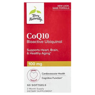 Terry Naturally, 輔酶 Q10，生物活性泛醇，60 粒軟膠囊