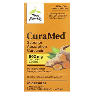 Terry Naturally, CuraMed，高吸收薑黃素，500 毫克，60 粒膠囊