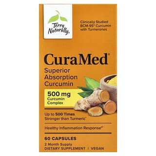 Terry Naturally, CuraMed，高吸收薑黃素，500 毫克，60 粒膠囊