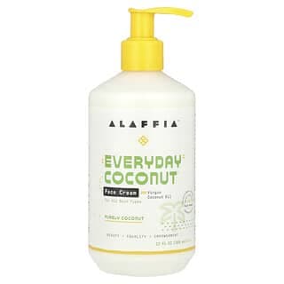 Alaffia, 每日椰子，面霜，全椰子，12 液量盎司（355 毫升）