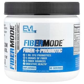 EVLution Nutrition, FiberMode，纖維 + 益生菌，原味，6.98 盎司（198 克）