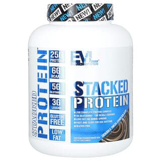 EVL, Stacked Protein，雙重濃郁巧克力味，5 磅（2.268 千克）