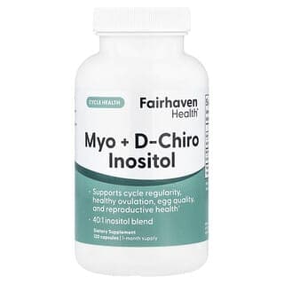Fairhaven Health, Myo + D-Chiro 肌醇，120 粒膠囊