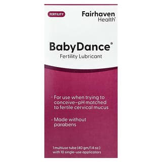 Fairhaven Health, Baby Dance，生育潤滑劑，1 支多用途管（帶 10 個一次性助孕器）