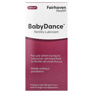 Fairhaven Health, Baby Dance，生育潤滑劑，1 支多用途管（帶 10 個一次性助孕器）