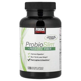 Force Factor, ProbioSlim，+ 益生元纖維，120 粒素食膠囊