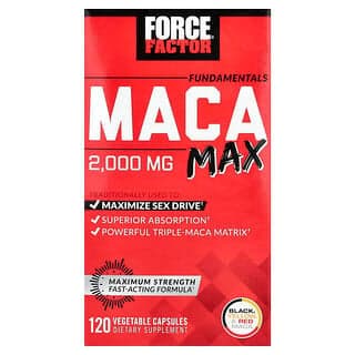 Force Factor, Fundamentals，特強型瑪卡，2,000 毫克，120 粒素食膠囊（每粒膠囊 500 毫克）
