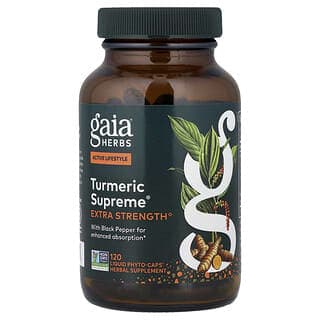 Gaia Herbs, Turmeric Supreme®，120 粒液體 Phyto-Caps 膠囊