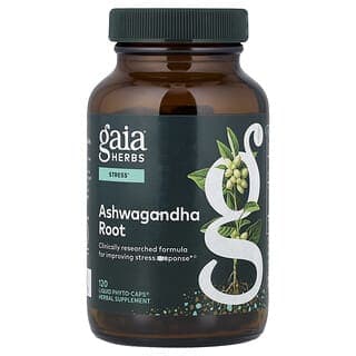 Gaia Herbs, 南非醉茄根，350 毫克，120 粒全素液體 Phyto-Caps® 膠囊