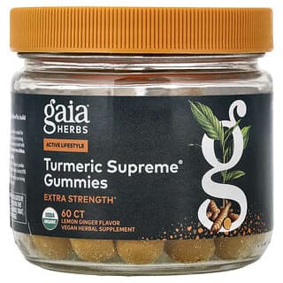 Gaia Herbs, Turmeric Supreme，特強型，60 粒全素食軟糖