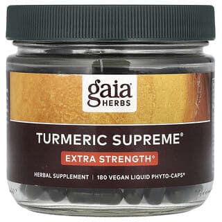 Gaia Herbs, Turmeric Supreme，特強型，180 粒素食液體 Phyto-Caps® 膠囊