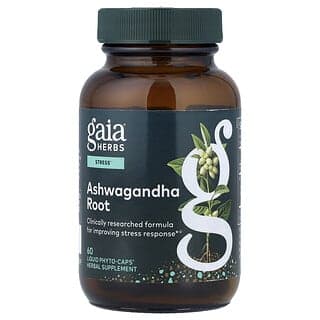 Gaia Herbs, 南非醉茄根，60 粒液體 Phyto-Caps® 膠囊