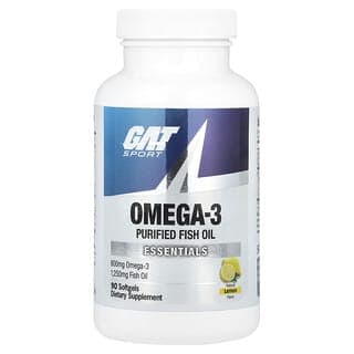 GAT, 運動系列，Omega-3，天然檸檬味，90 粒軟膠囊