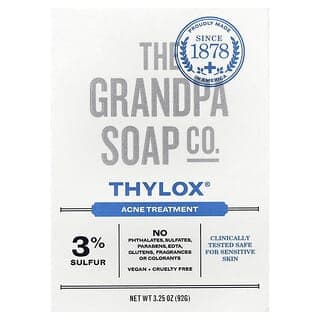The Grandpa Soap Co., 面部和身體塊皁，Thylox® 粉刺護理，3.25 盎司（92 克）