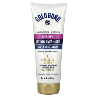 Gold Bond, Age Renew®，視黃醇夜間身體和面部乳液，7 盎司（198 克）