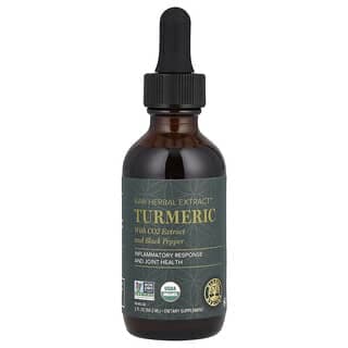 Global Healing, 未加工草本提取物，薑黃，2 液量盎司（59.2 毫升）
