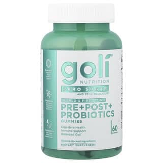 Goli Nutrition, 益生元 + 益生素 + 益生菌軟糖，60 粒