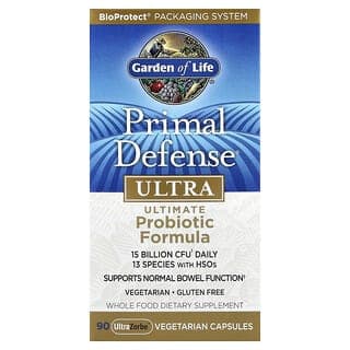 Garden of Life, Primal Defense®，Ultra，高級益生菌配方，90 粒 UltraZorbe™ 素食膠囊