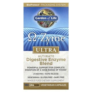 Garden of Life, ‘Ω酶素’，超高吸收率高級消化酶素混合體素食膠囊，180粒