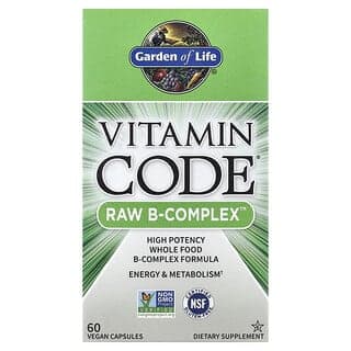 Garden of Life, Vitamin Code，RAW B 族維生素，60 粒全素膠囊