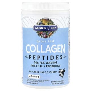 Garden of Life, 草飼膠原蛋白多肽，原味，9.87 盎司（280 克）