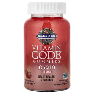 Garden of Life, Vitamin Code® 軟糖，輔酶 Q10，草莓味，60 粒軟糖