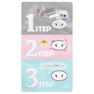 Holika Holika, 豬鼻子去黑頭鼻貼，3步套裝，單次護理