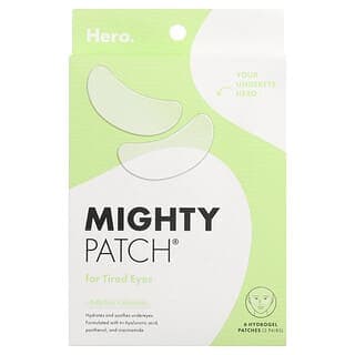 Hero Cosmetics, Mighty Patch®，適用於疲勞眼睛，6 片水凝膠眼膜貼