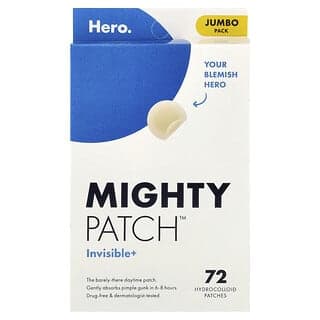 Hero Cosmetics, Mighty Patch™，隱形+，72 片親水膠體貼片