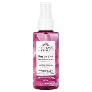 Heritage Store, 玫瑰水，清新保濕噴霧，4 液量盎司（118 毫升）