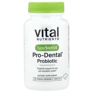 Vital Nutrients, Hyperbiotics®，Pro Dental® 益生菌，天然薄荷味，90 片全素咀嚼片