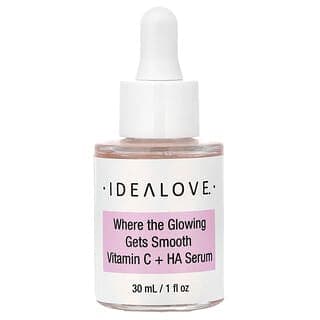 Idealove, 光澤順滑，維生素 C + HA 精華，1 液量盎司（30 毫升）