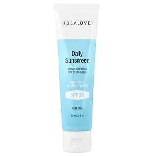 Idealove, 日常抗曬霜，礦物質 SPF 30，2 液量盎司（60 毫升）