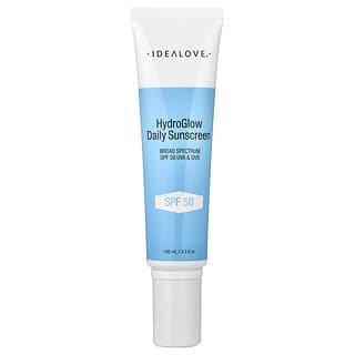 Idealove, 補水亮澤日常抗曬霜 SPF 50，3.3 液量盎司（100 毫升）