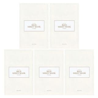 I'm From, 大米美容面膜，5 片，每片 0.67 液量盎司（20 毫升）