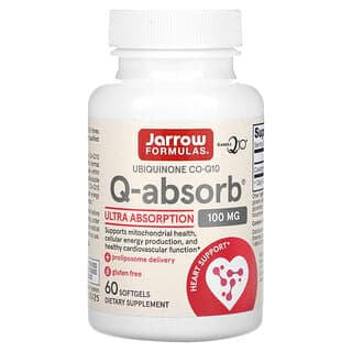 Jarrow Formulas, Q-Absorb，泛醌 CO-Q10，100 毫克，60 粒軟膠囊