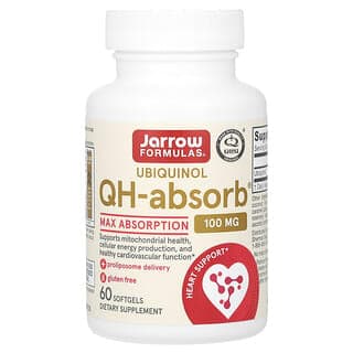 Jarrow Formulas, 泛醇，QH-Absorb，特強吸收，100 毫克，60 粒軟凝膠