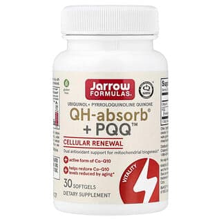 Jarrow Formulas, QH-Absorb + PQQ，30 粒軟膠囊