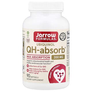 Jarrow Formulas, 泛醇，QH-Absorb®，特強吸收，200 毫克，90 粒軟膠囊