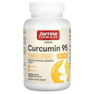 Jarrow Formulas, 薑黃素 95，薑黃提取物，500 毫克，120 粒素食膠囊