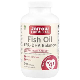 Jarrow Formulas, 魚油 EPA-DHA 平衡®，240 粒軟膠囊（每粒軟膠囊 1,000 毫克）